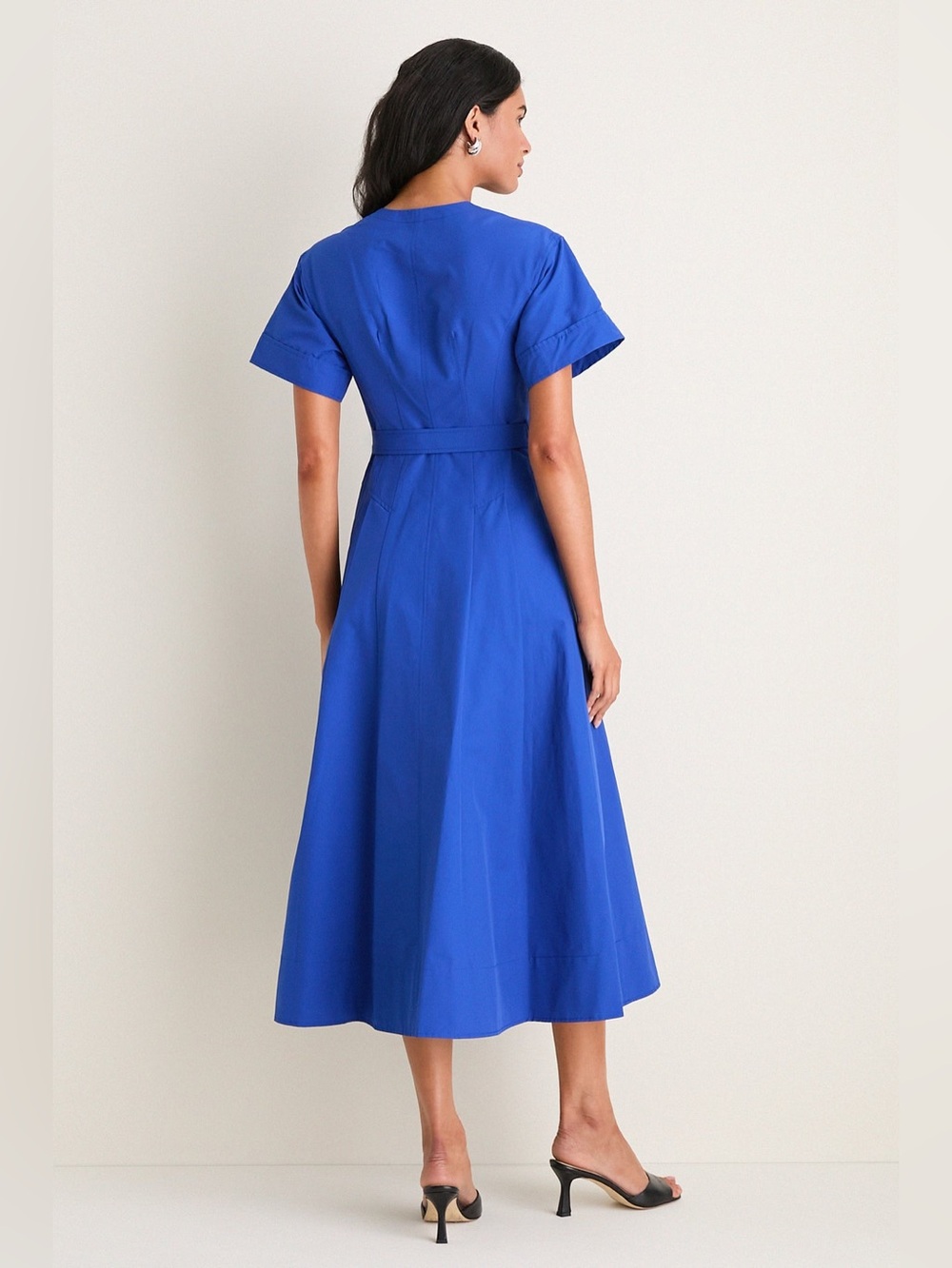 SIMKHAI Blueberry Corinne Cotton Midi Dress Size 8 NWT - Picture 4 of 16